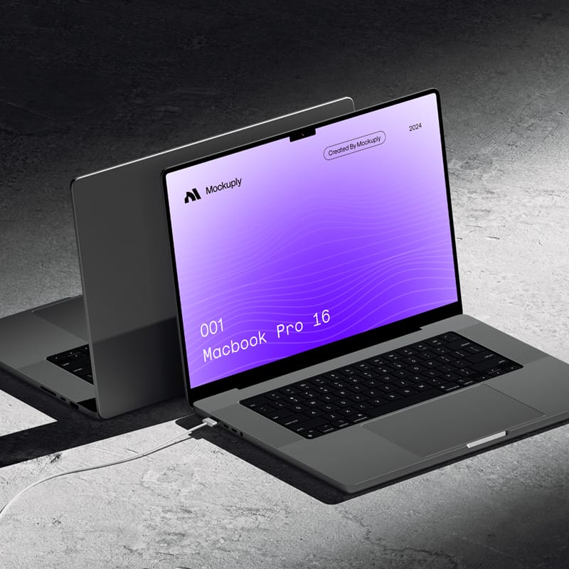 Macbook Pro 16 Mockup PSD