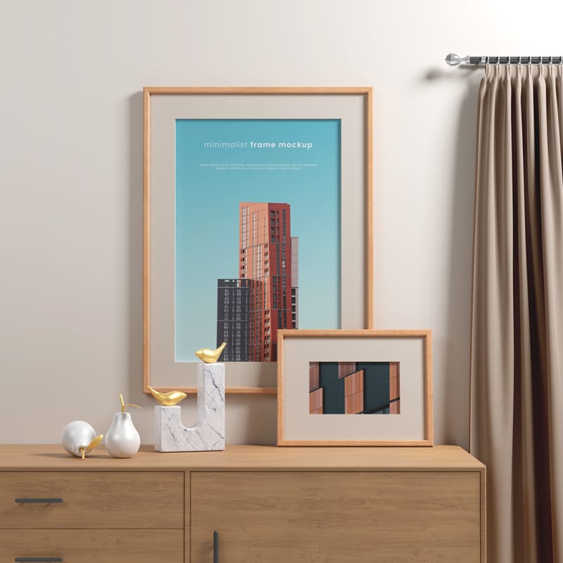 Minimalist Frame Mockups PSD