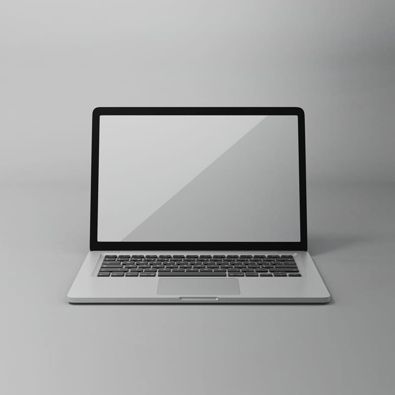 Minimalist Laptop Mockup PSD