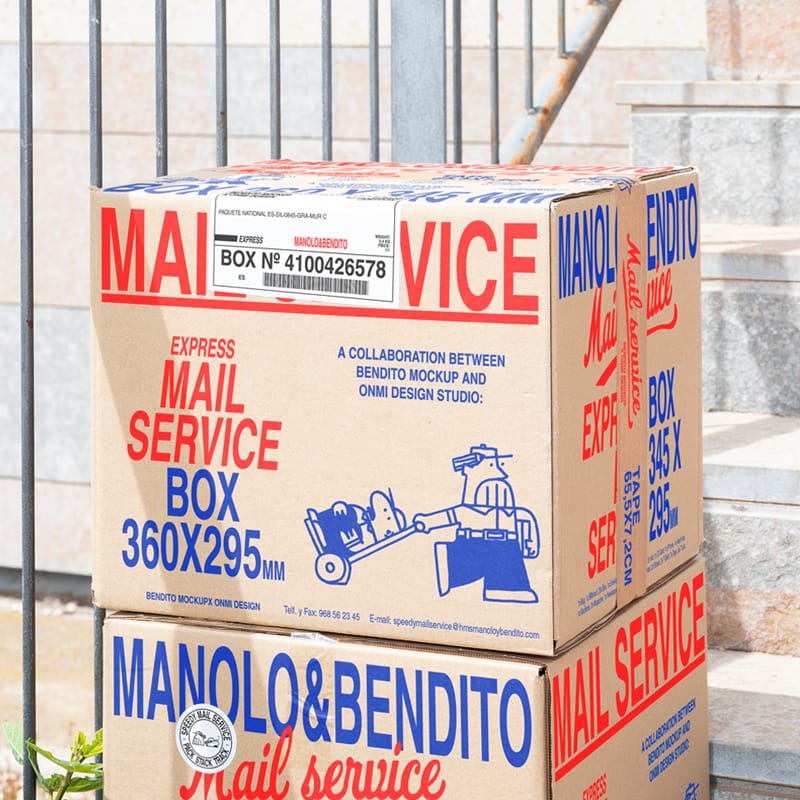 Multiple Box Mockup PSD