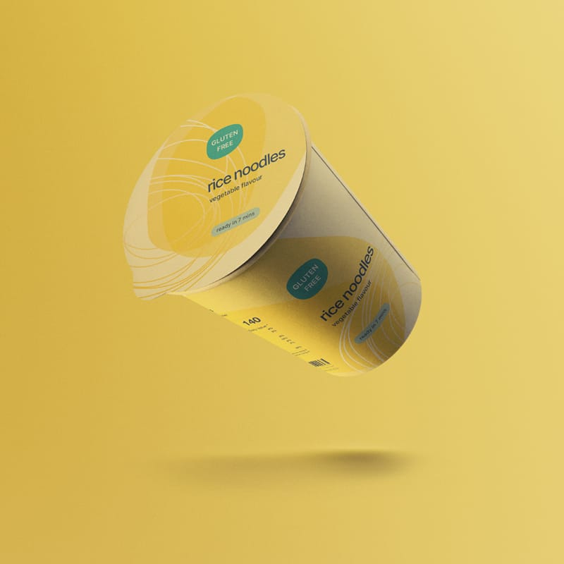 Noodles Cup Mockup PSD