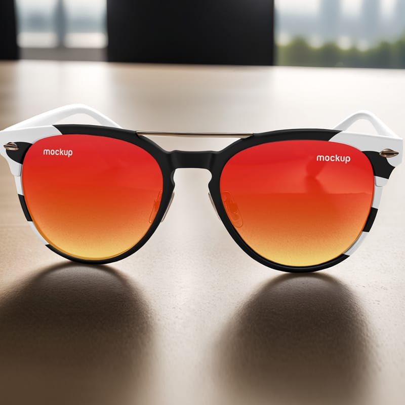 Free Polarized Sunglasses Mockup Psd