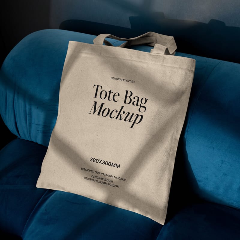Realistic Tote Bag Mockups Template PSD