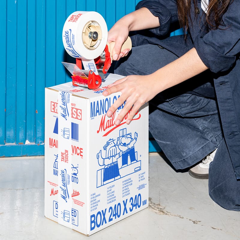 Rectangular Cardboard Box Mockup PSD