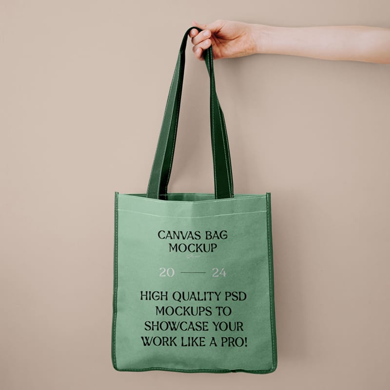 Shopping Canvas Bag Mockup PSD