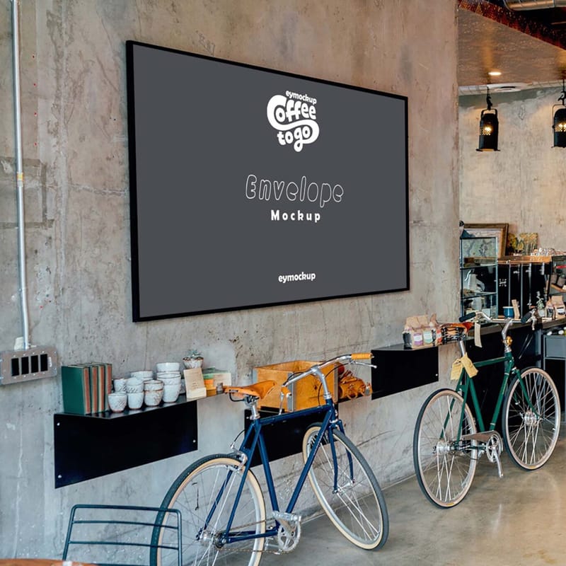 Showroom Poster Mockup PSD