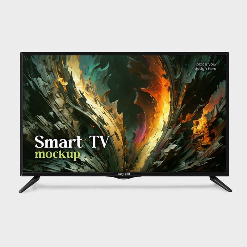 Free Smart TV Mockup PSD Free Smart TV Mockup PSD