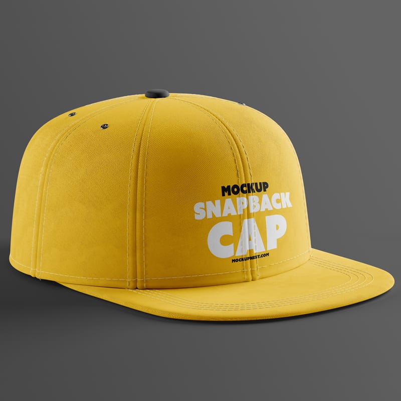 Snapback Hat Mockup PSD