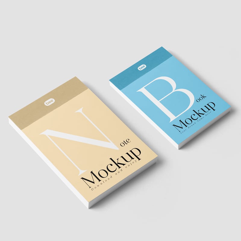 Stationery Note Pad Mockups PSD