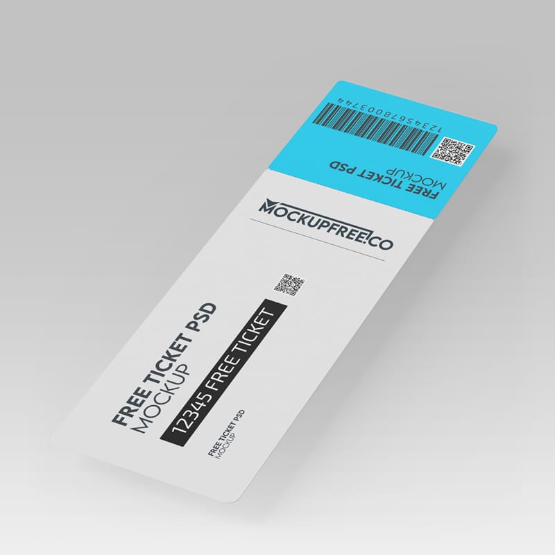 Ticket Mockup PSD
