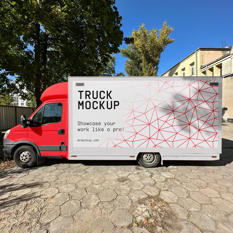 Free Vehicle Mockup Template PSD