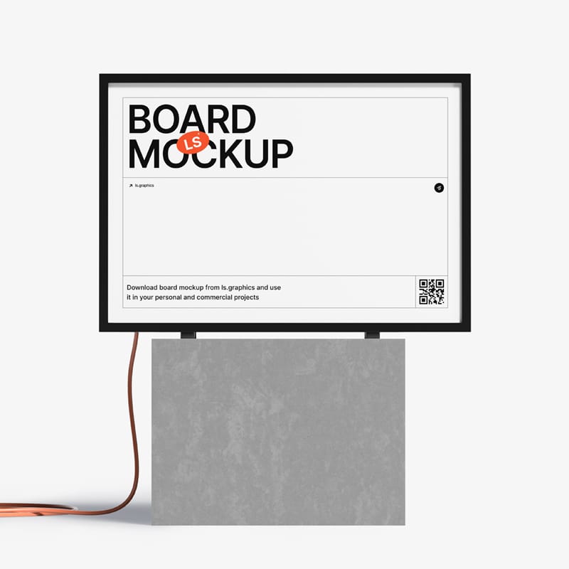 Ad Board Mockup PSD