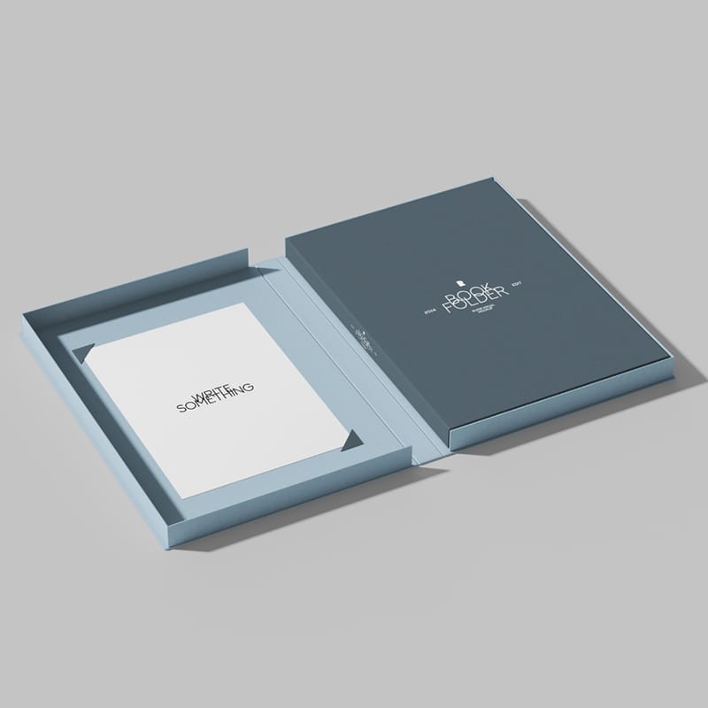 Book Folder Mockup Template PSD