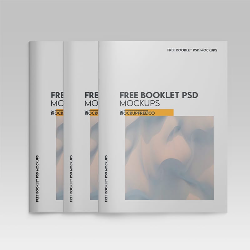 Booklet Mockups PSD