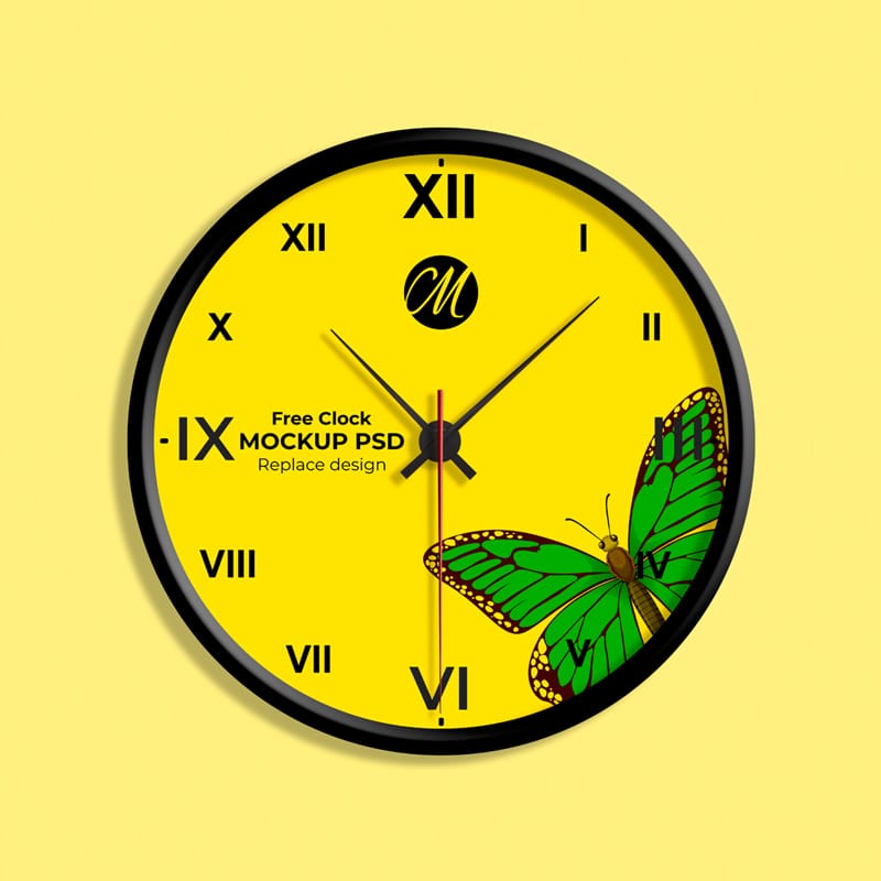 Clock Mockup PSD