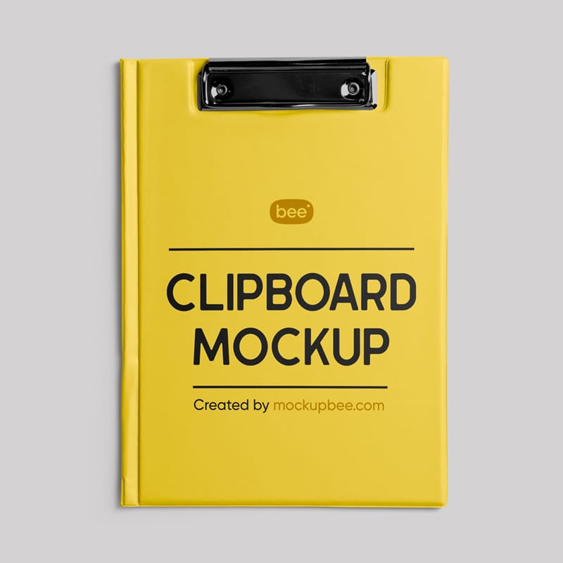 Closed Clipboard Mockup PSD