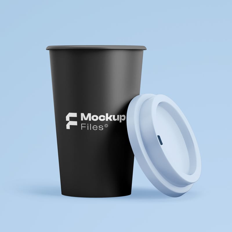 Coffee Paper Cups Mockup PSD