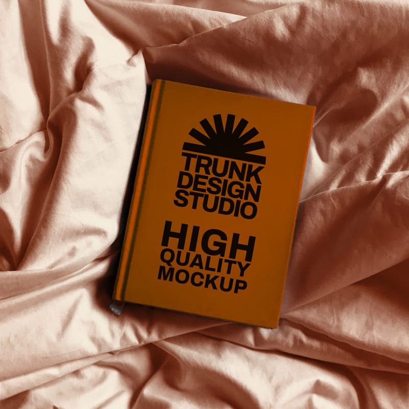 Diary on Cloth Mockup PSD