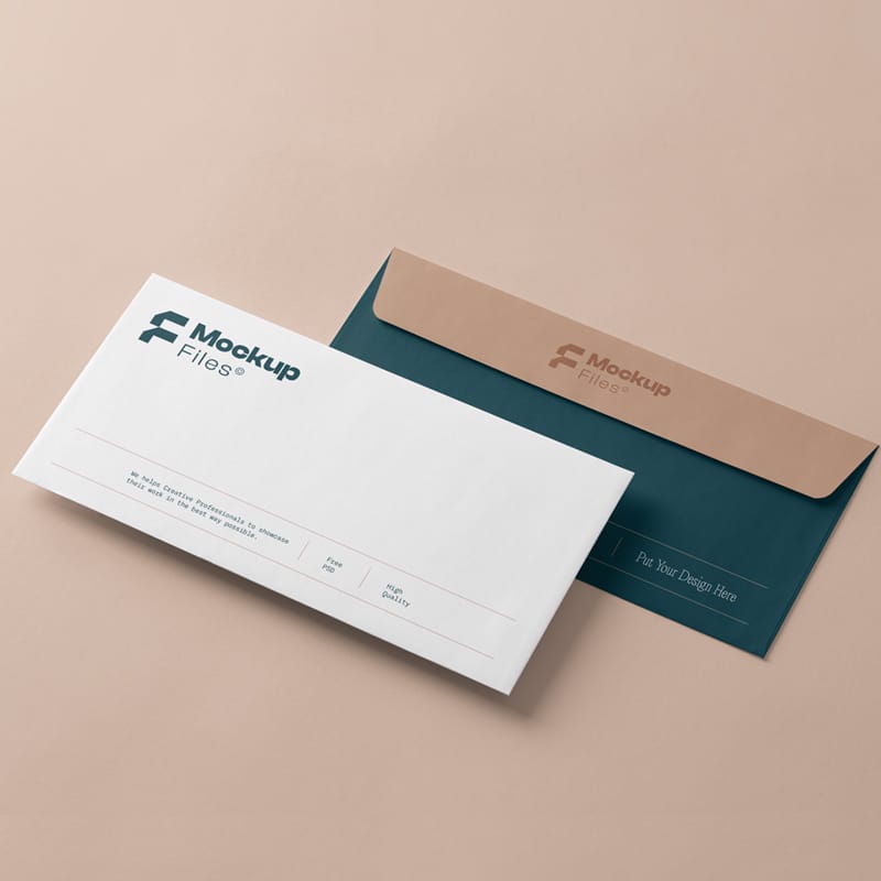 Elegant Luxury Envelope Mockup PSD