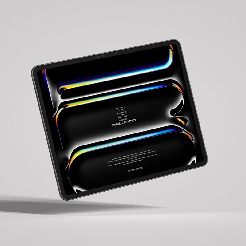 Floating New Thin iPad Pro Mockup PSD