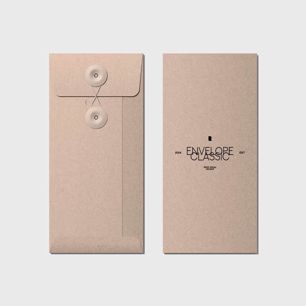 Free Classic Envelope Mockup PSD