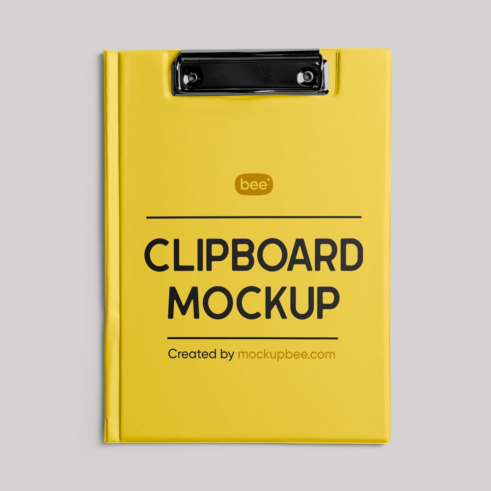 Free Closed Clipboard Mockup PSD