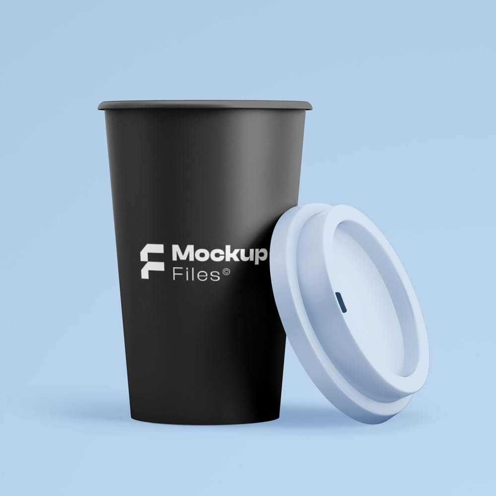 Free Coffee Paper Cups Mockup PSD