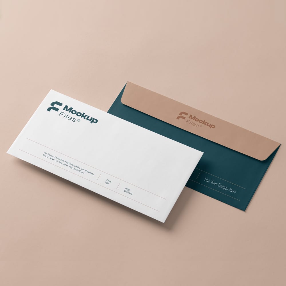 Free Elegant Luxury Envelope Mockup PSD