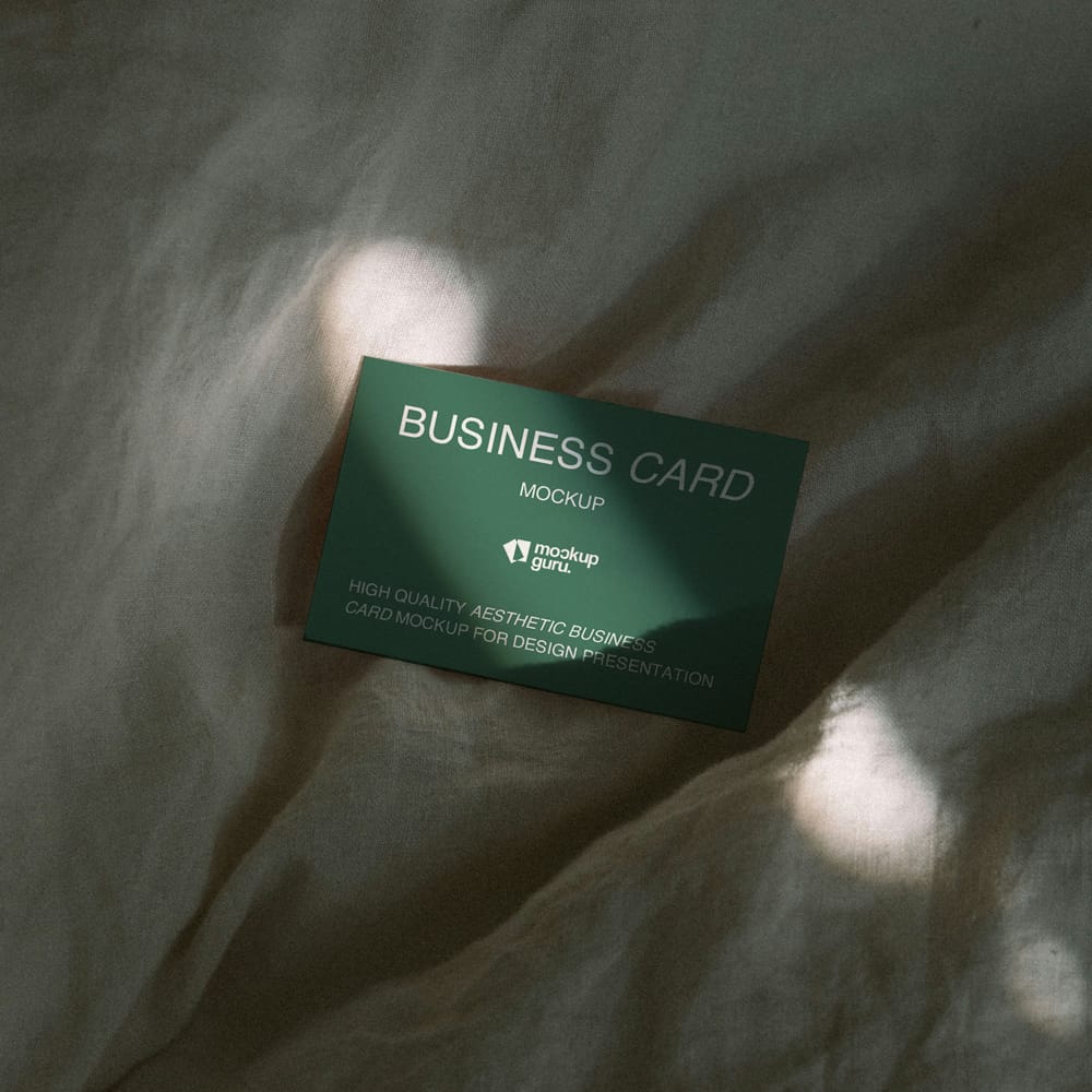 Free High-Quality Minimal Business Card Mockup PSD