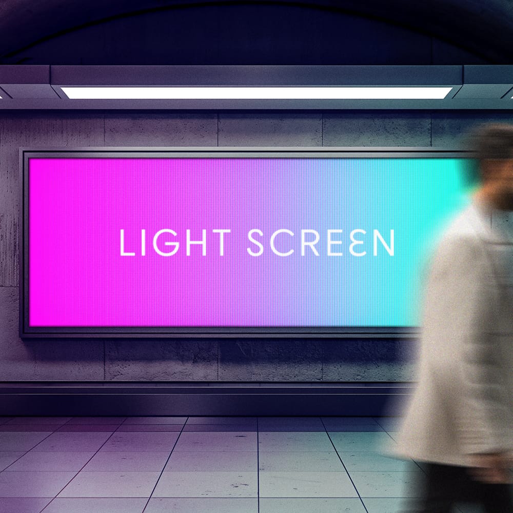 Free LED Screen Mockup PSD