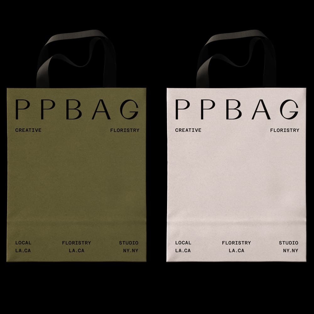 Free Paper Bag Mockups On Black Background PSD