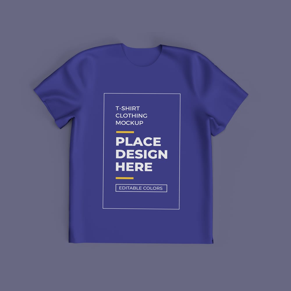 Free T-shirt Clothing Mockup Template PSD