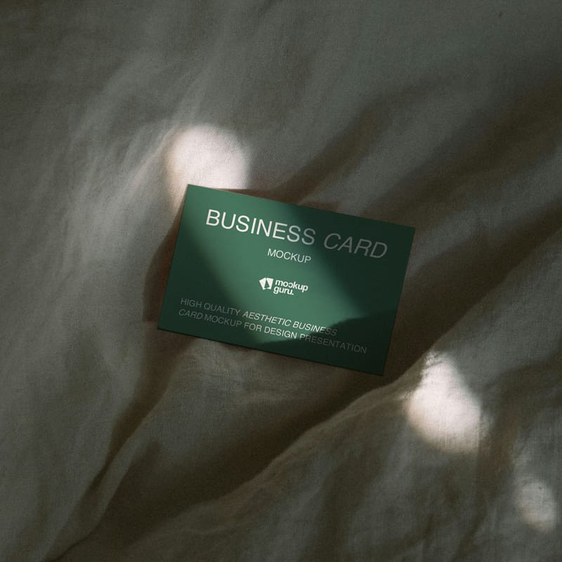 High-Quality Minimal Business Card Mockup PSD
