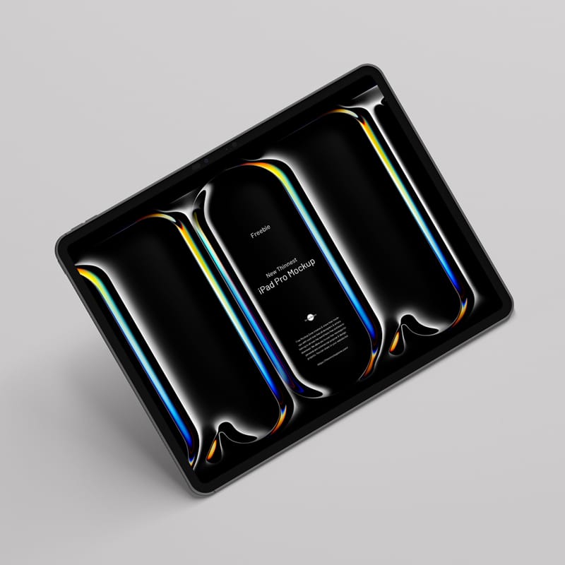 New Thinnest iPad Pro Mockup PSD