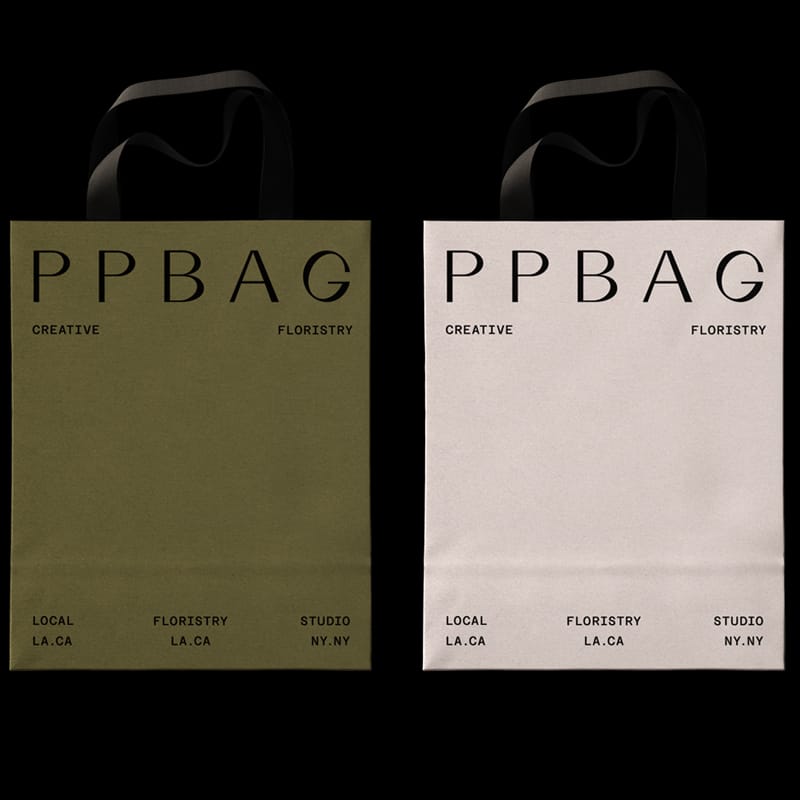 Paper Bag Mockups On Black Background PSD