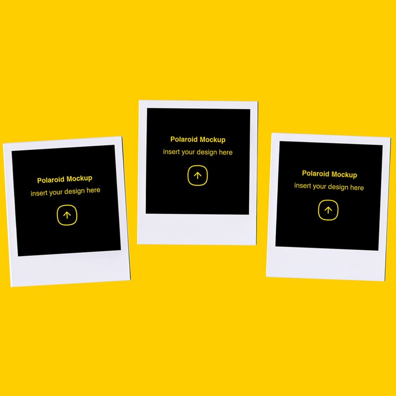 Polaroids Mockup PSD