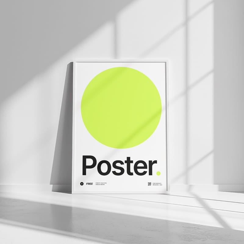 Poster Mockup in Stylish Environment PSD