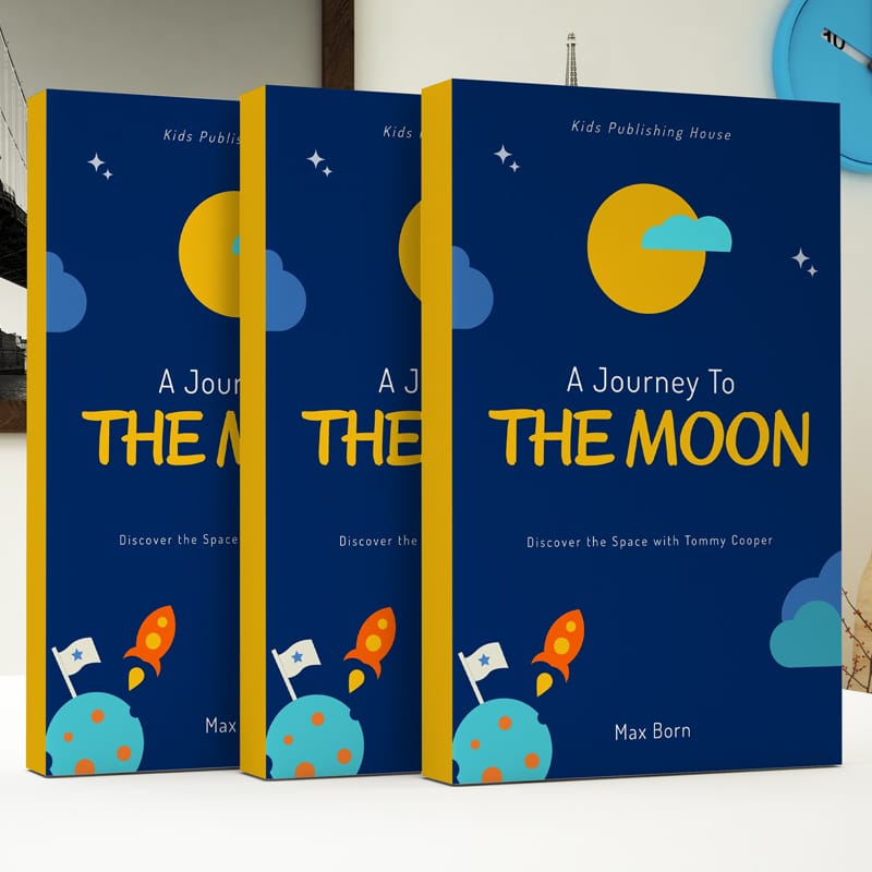 Realistic Book Cover Mockup Template PSD