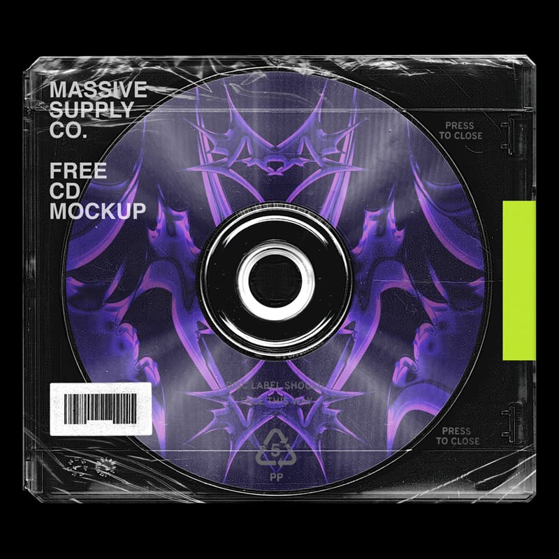 Realistic CD Mockup PSD