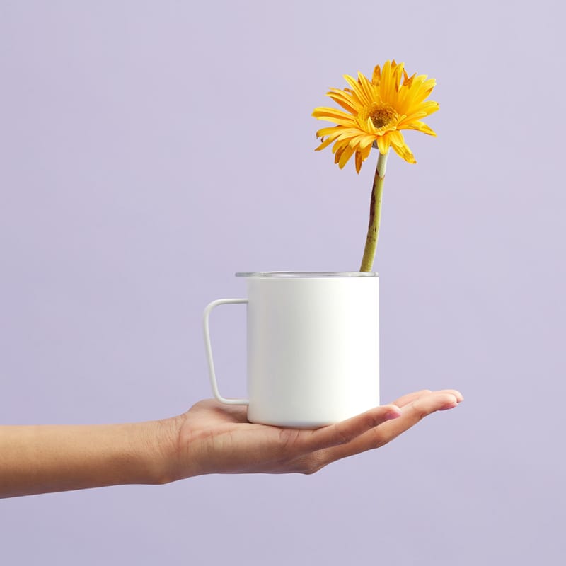 Realistic Mug Mockup Design PSD