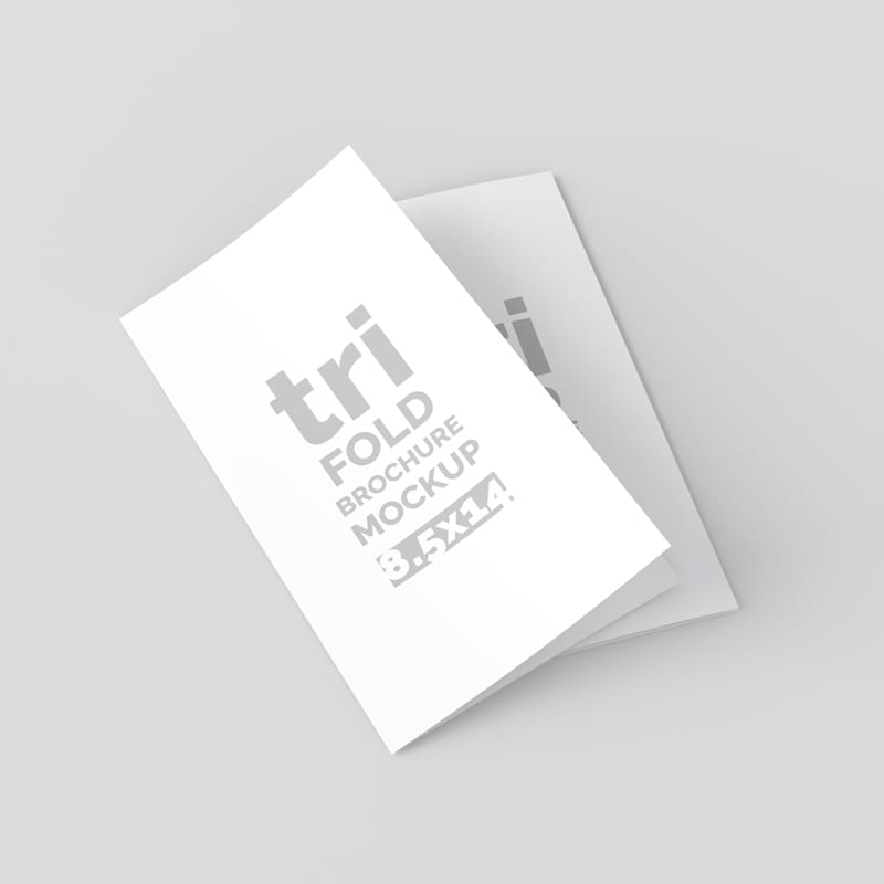 Trifold Brochure Mockup PSD