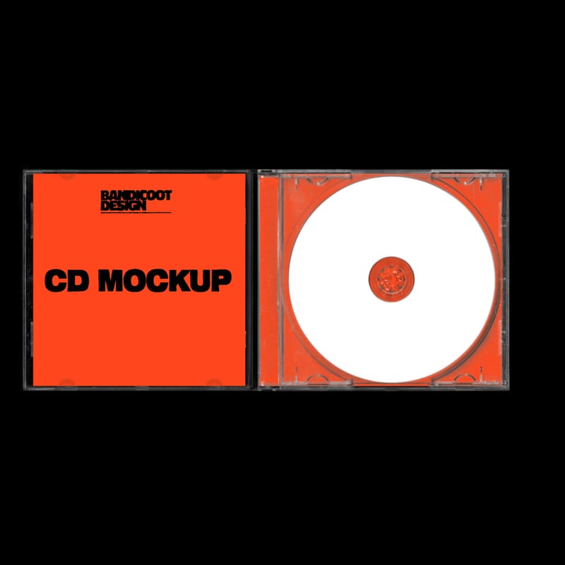 Free CD Booklet Mockup PSD