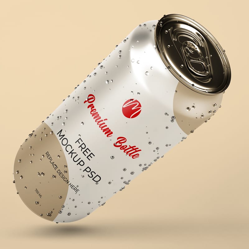 Can Mockup Template PSD