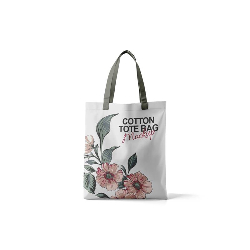 Cotton Shopping Tote Bag Mockup PSD