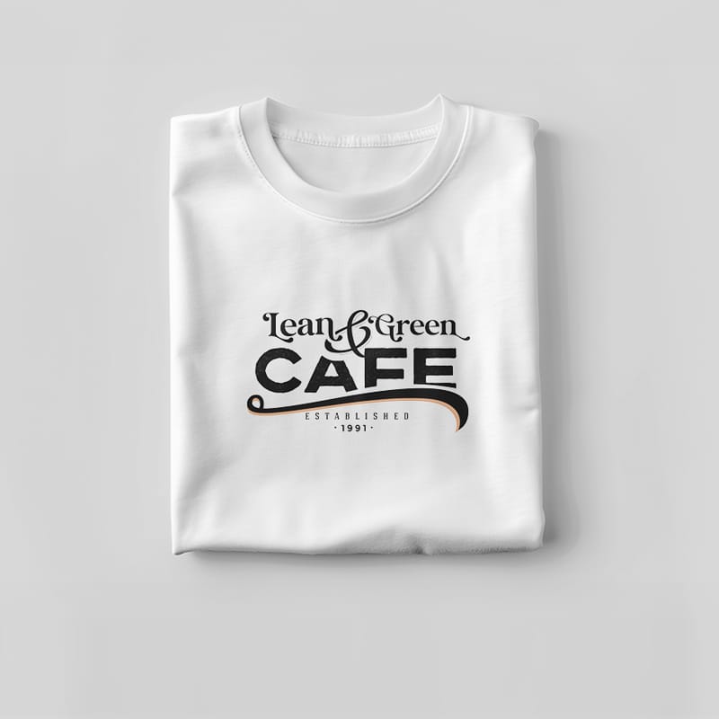 Folded T-Shirt Mockup with Aesthetic Background PSD