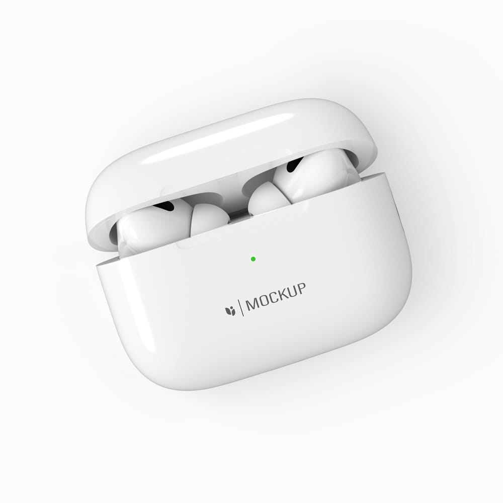 Free AirPods Pro Mockup Template PSD