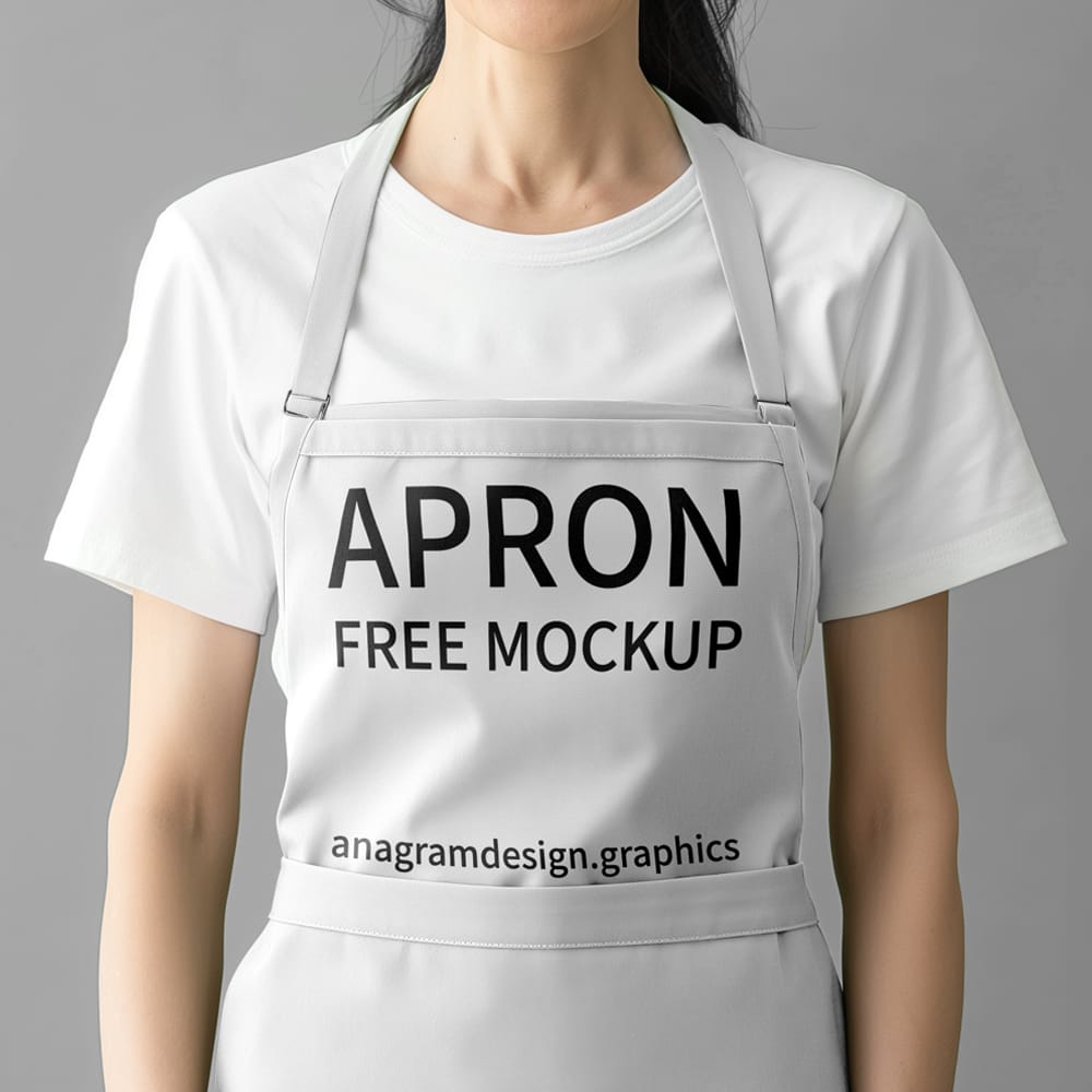 Free Apron Mockup Design PSD