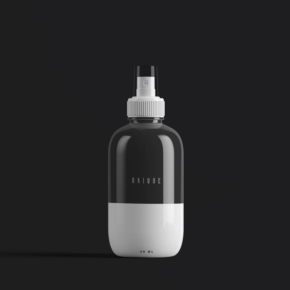 Free Big Spray Bottle Mockup PSD