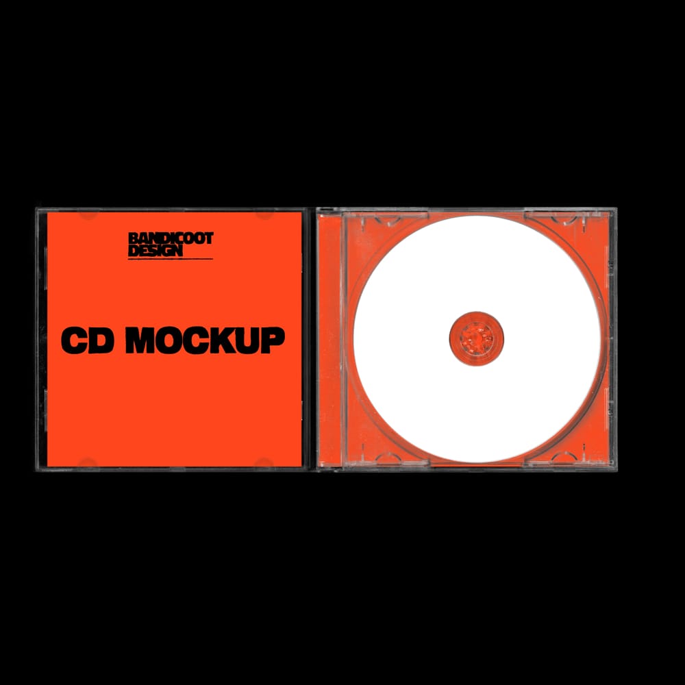 Free CD Booklet Mockup PSD