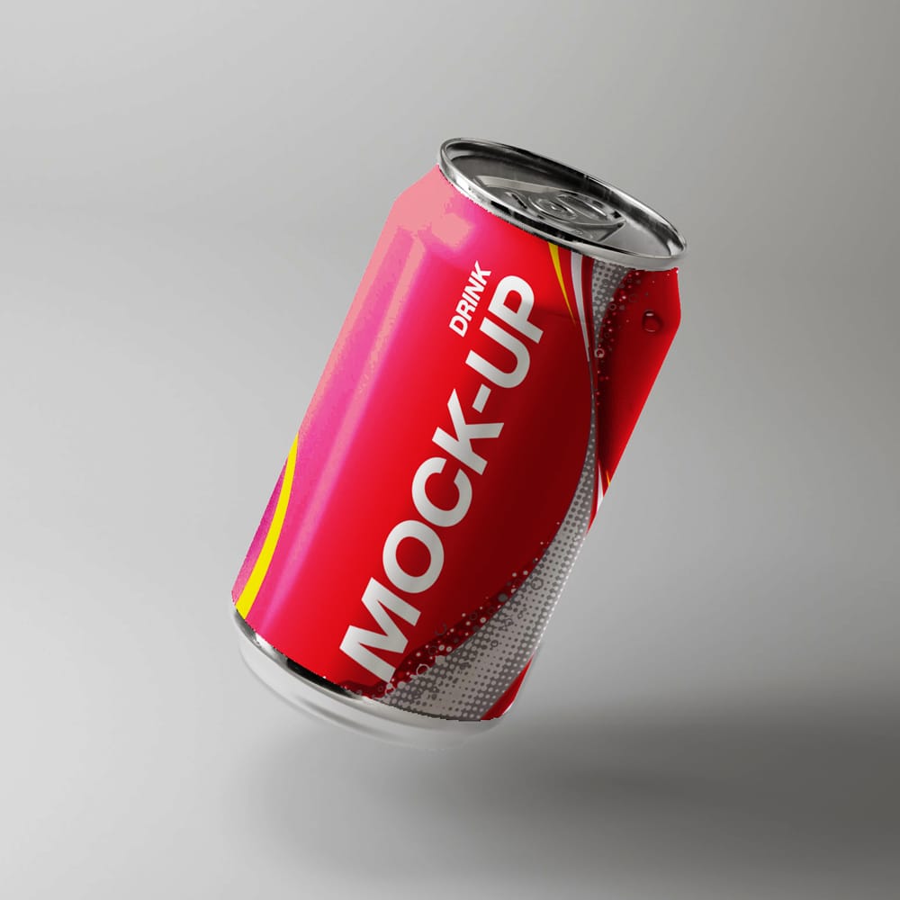 Free Cola Bottle Mockup PSD